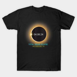 Mcgregor Tx Total Solar Eclipse 040824 Texas T-Shirt